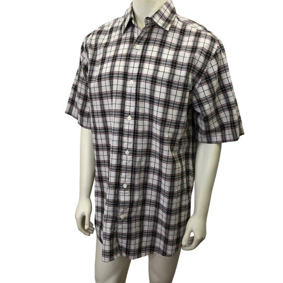 Carhartt Mens Plaid Short Sleeve Button-Up Shirt Size M 100% Cotton - Picture 2 of 9